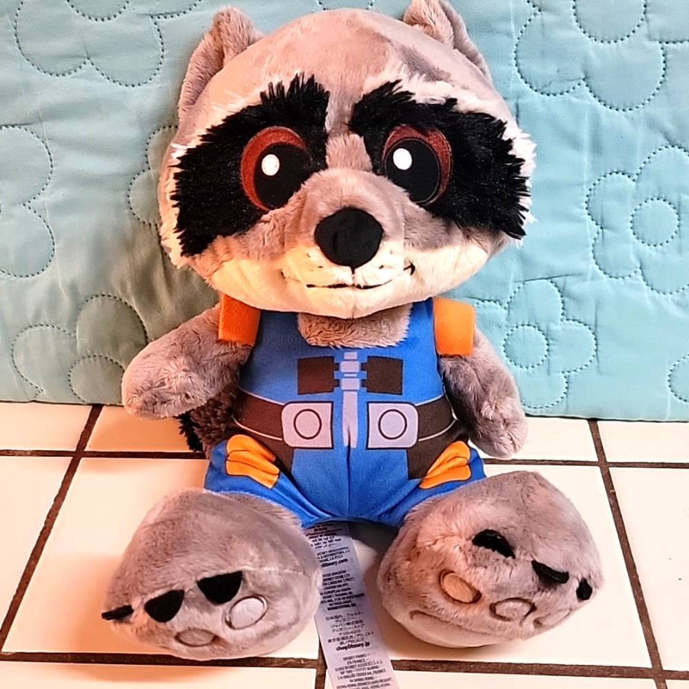 Disney Parks Guardians of the Galaxy Rocket Raccoon Big Feet Plush